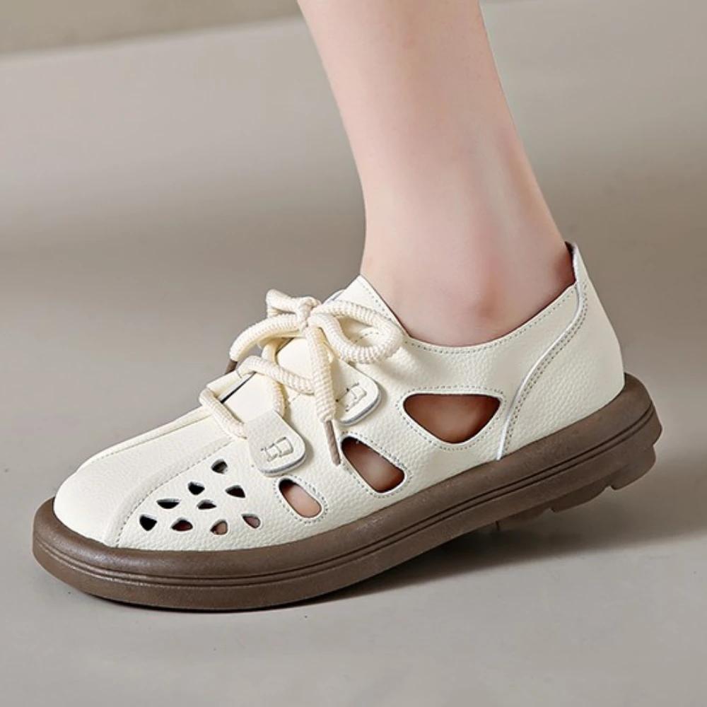 Женские кроссовки Летняя нескользящая обувь для мам Женские кроссовки на плоской подошве Модные женские повседневные сандалии Женская прогулочная дизайнерская обувь