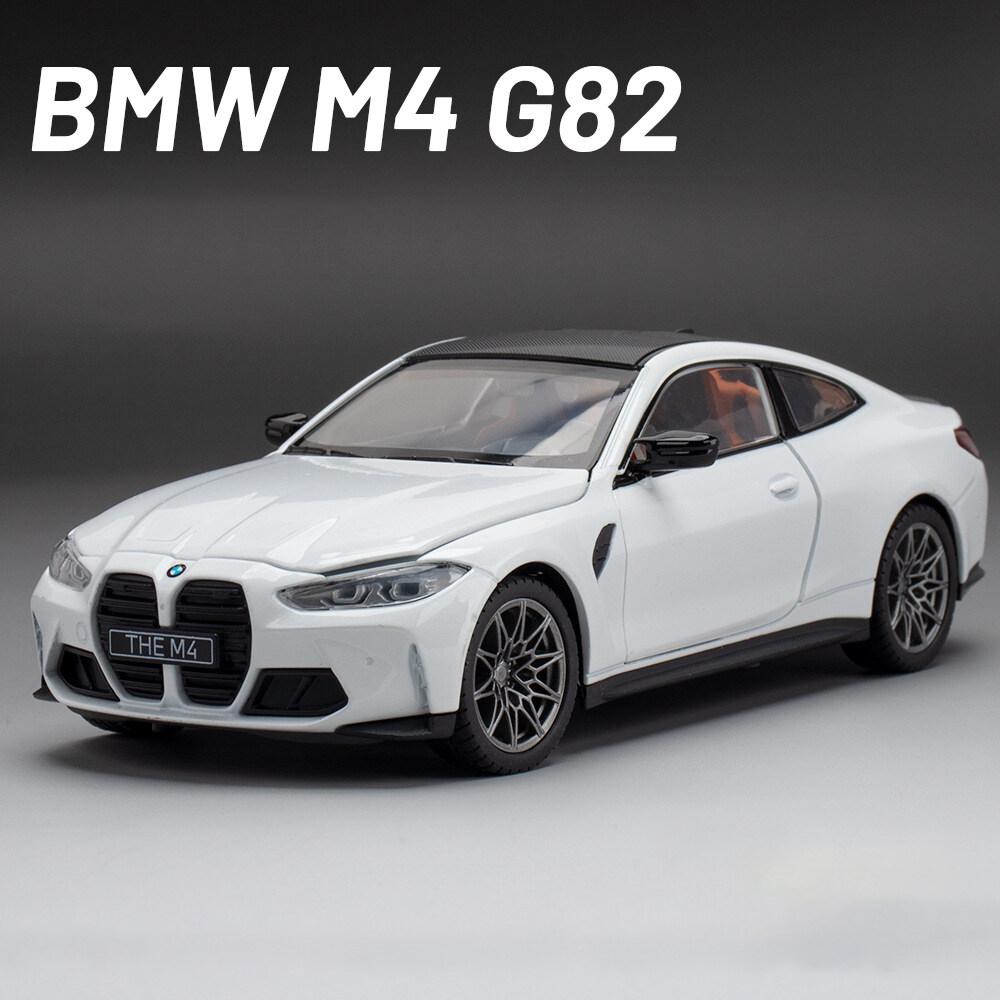 Масштаб 1/23 BMW M4 G82, модель автомобиля из сплава, литой под давлением автомобиль, звуковой свет, коллекция для любителей автомобилей, детский подарок на день рождения, металлические игрушки для мальчиков