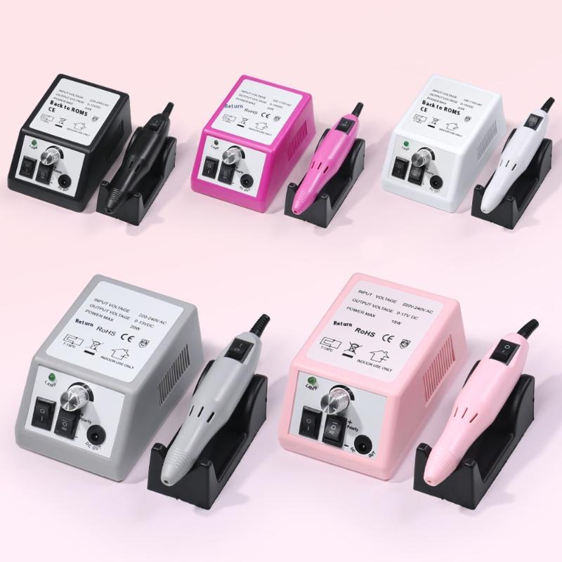 Портативная машинка для маникюра и педикюра, электрический набор насадок для полировки ногтей для гель-лака, профессиональный инструмент для маникюра, салонное оборудование