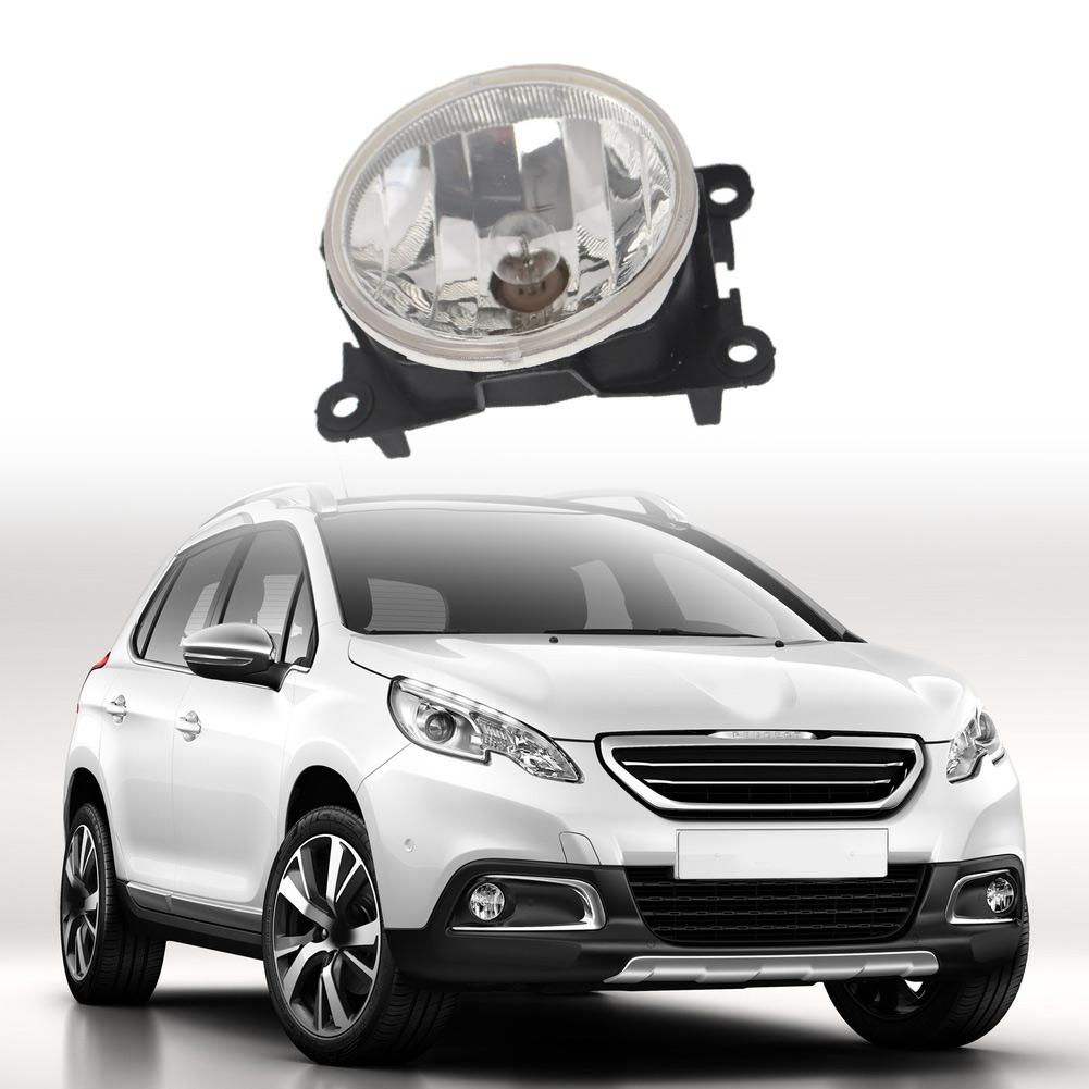 Front Bumper Fog Light Yellow Light Front Fog Light Wear-resistant Non-deformation Night Driving For 208 For 2008