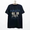 Футболка Oasis Live Forever Винтажный Стиль Черный Хлопок Унисекс Репринт S-4XL Унисекс Футболка