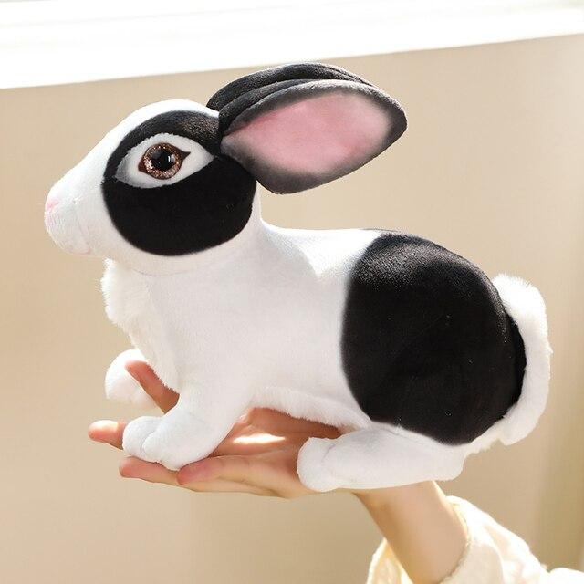 Cute Rabbit Plush Toys Simulation Wild Rabbit Dolls Stuffed Soft Cartoon Animal Pillow Nice Home Decoration Gift