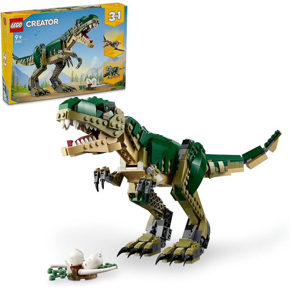 Конструктор LEGO Creator Динозавр Тираннозавр для детей 9-11 лет, 31151, Забавный подарок для мальчиков и девочек