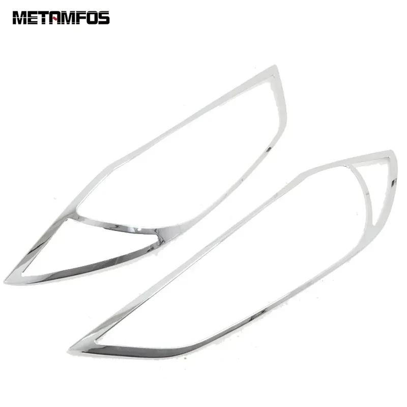 Head Light Lamp Cover Trim For Hyundai Elantra Avante 2016 2017 2018 Chrome Headlight Protection Frame Accessories Car Styling