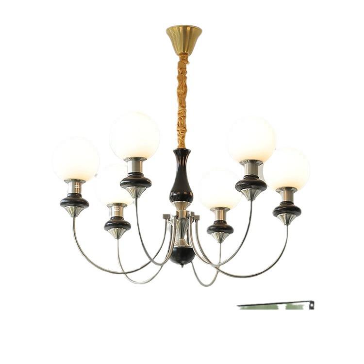 Люстра из цельного дерева в средневековом стиле: Французский художественный дизайн для гостиной, спальни или ресторана