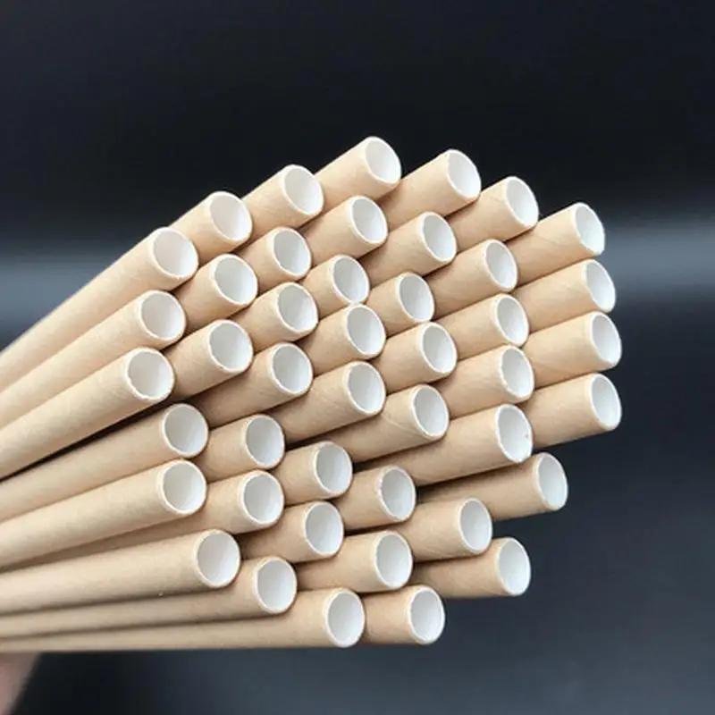 25 шт. одноразовых бумажных трубочек для вечеринок, свадеб, дней рождения, украшений, ретро-трубочек