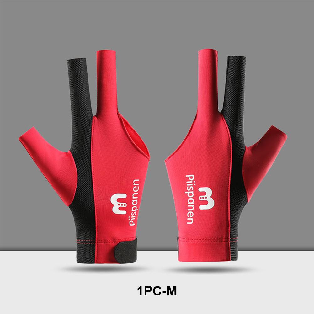 1шт трехпалые бильярдные перчатки сшитый дизайн дышащие нескользящие самоклеящиеся перчатки из ткани фиксированные принадлежности для бильярда