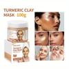 Маска из куркумы и грязи с экстрактором Глубоко очищает, выравнивает тон кожи, контролирует жирность, очищает поры. Маска из грязи, наносимая на кожу, подходит для всех типов кожи
