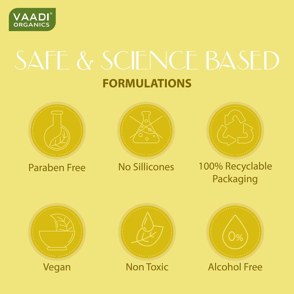 Vaadi Herbals Dandruff Defense Lemon Shampoo with Tea Tree Extract for Scalp Care 350ml