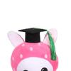 6Pcs Doll Tassels DIY Top Hat Bachelor Cap Mini Graduation Hat Doctoral Cap