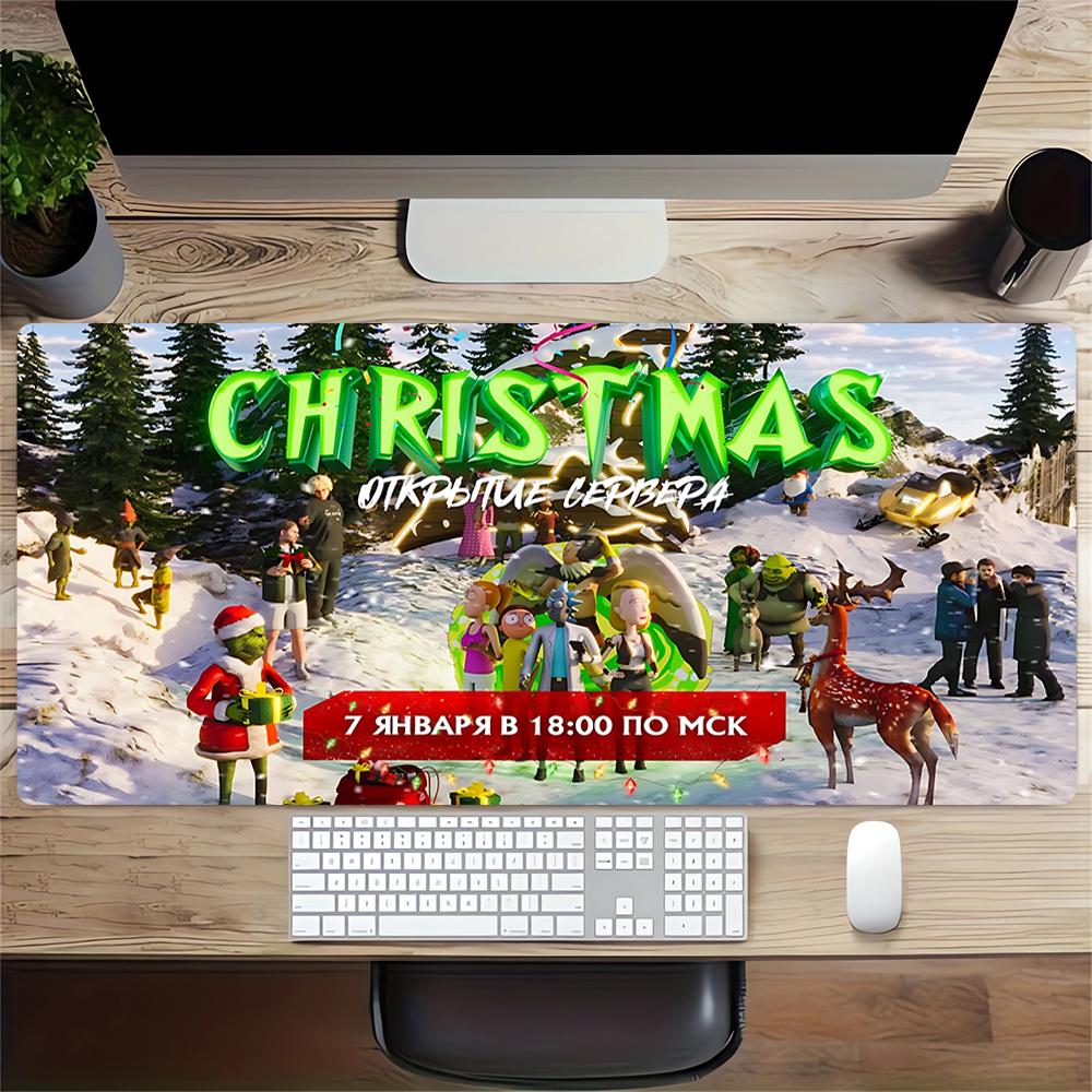 Christmas Server Launch Large Gaming Mouse Pad Nonslip Rubber Base Waterproof Desk Mat For Office Pc Laptop