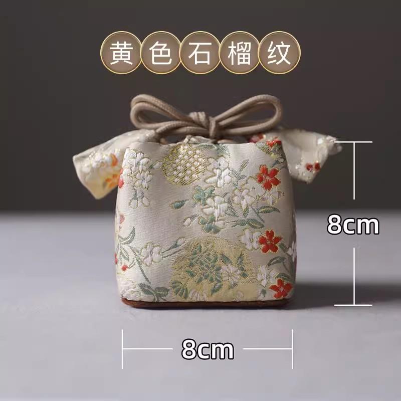 Утолщенная сумка для хранения ручной работы, дорожная сумка, чайница, чайная чашка, чайный сервиз, средняя тканевая сумка для чайника, чайный аксессуар, вышитая сумка