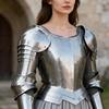 Женское стальное платье-доспехи ручной работы Средневековый Рыцарь LARP Косплей Костюм