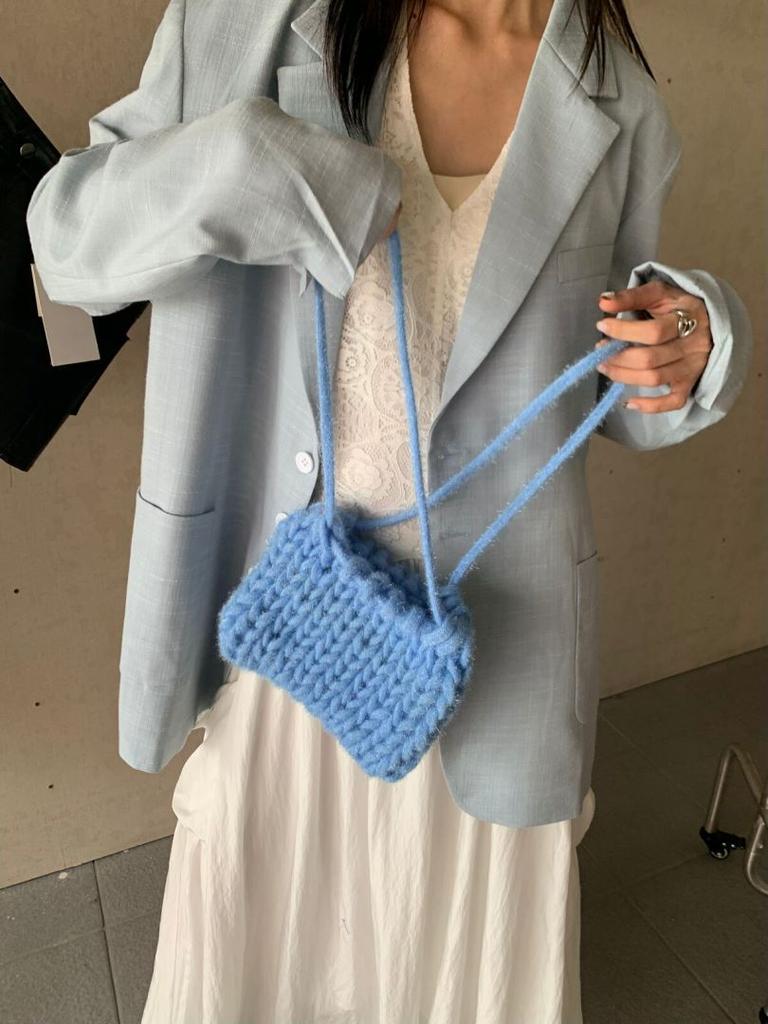 Осенне-зимняя новая шерстяная золотисто-шелковая флисовая сумка ручной работы большая вместимость дизайн повседневная мода универсальная косая пролет портативная