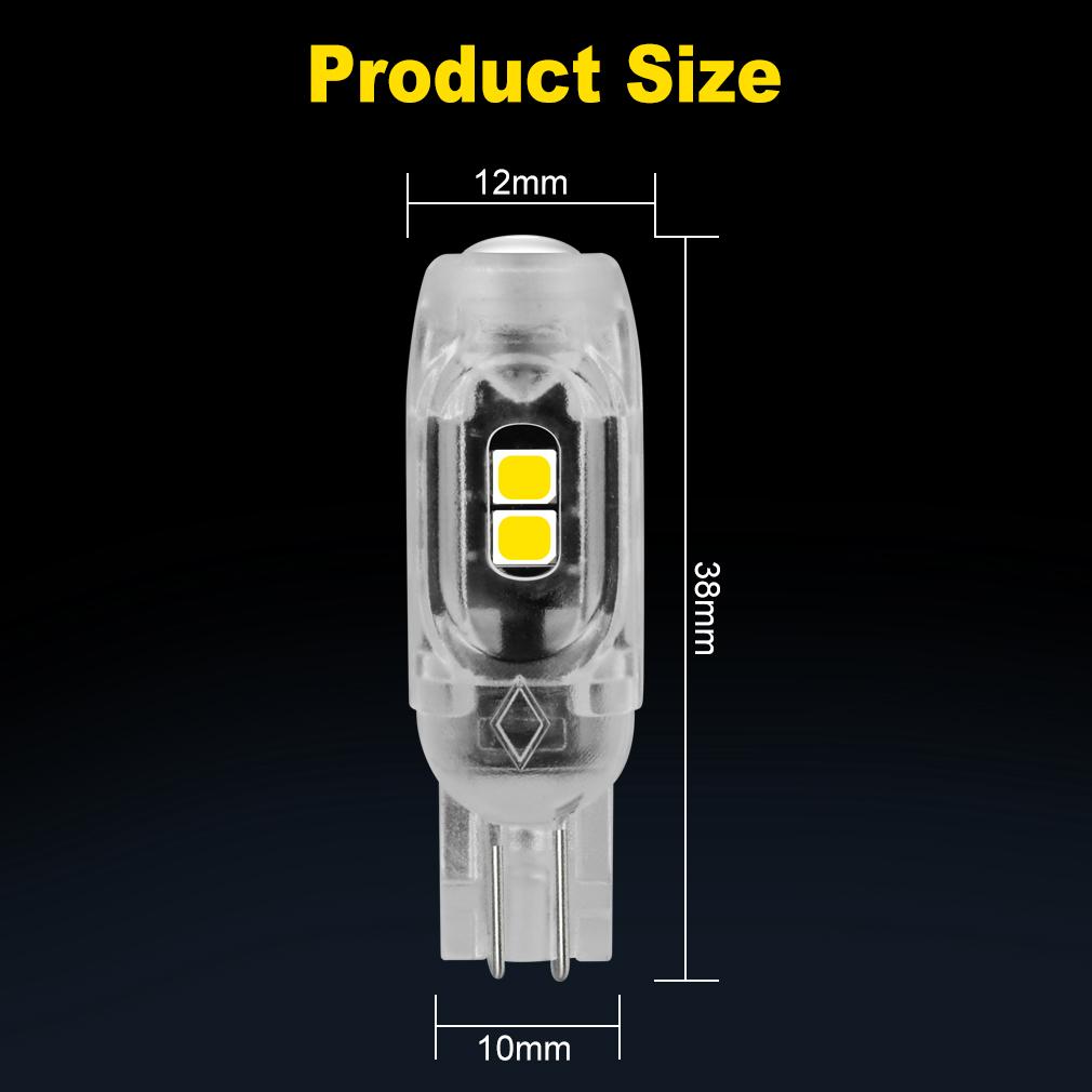 2 шт. T10 светодиодная лампа 168 194 W5W светодиодная Canbus 5SMD 2835 освещение салона автомобиля WY5W клиновая лампа для парковки номерного знака автомобили 12 В белый красный желтый синий