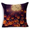 Ins популярный фиолетовый Хэллоуин ночь кладбище тыквы льняная наволочка декоративная наволочка для дивана гостиная вечеринка