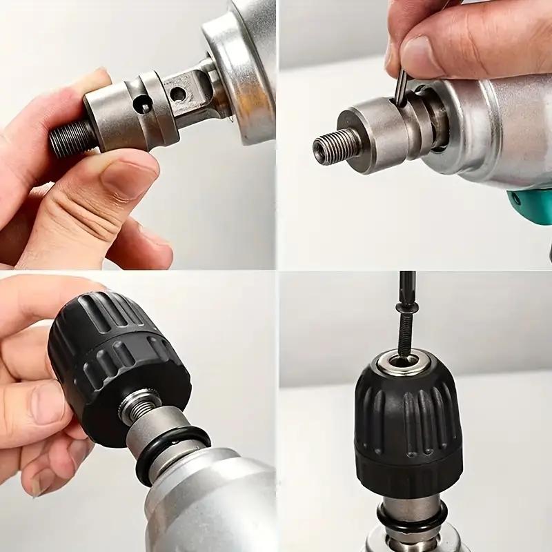 0,8-10 мм точный бесключевой патрон-конвертер 3/8"- 24UNF резьба быстросменный адаптер SDS-Plus хвостовик 1/4" шестигранник