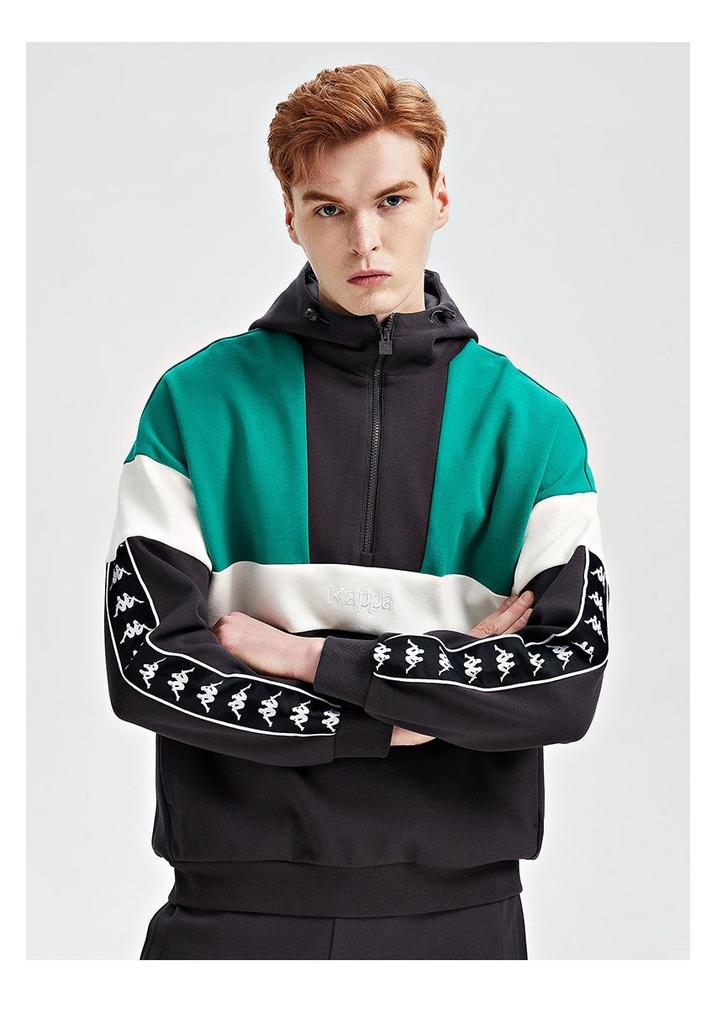 Kappa Knitted Hoodie Spring Men's Sports Hoodie Casual Long Sleeve Hoodie