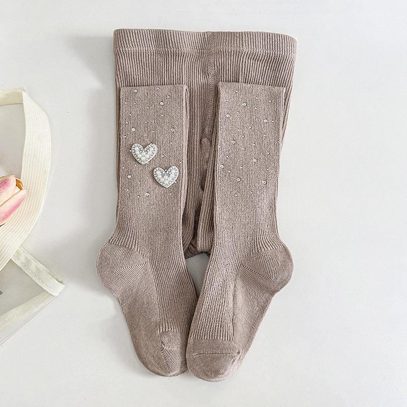 Sparkling Kids Girls Tights White Sheer Pantyhose Spring Fall Thin Dressy Leggings with Rhinestones Dressy Outwear Party Tights