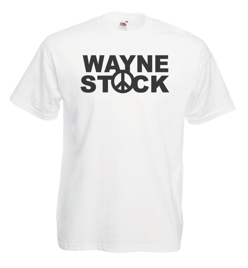 Unisexs 1990s Wayne Stock Garth Comedy Party On Movie Unisex White TShirt