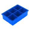 Silicone Ice Cube Maker 6 Cavities Chocolate Candy Tray Mold Kitchen Cooking Tools Dark Blue