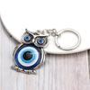 Blue Evil Eye Key Chain Owl Key Ring Amulet Lucky Charm Pendant Gift Key Ring