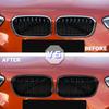 Решетки для переднего бампера автомобиля Kidney Racing Grill для BMW 1 серии F20 F21 LCI 120i 2016 2017 Двойная решетка для замены решетки