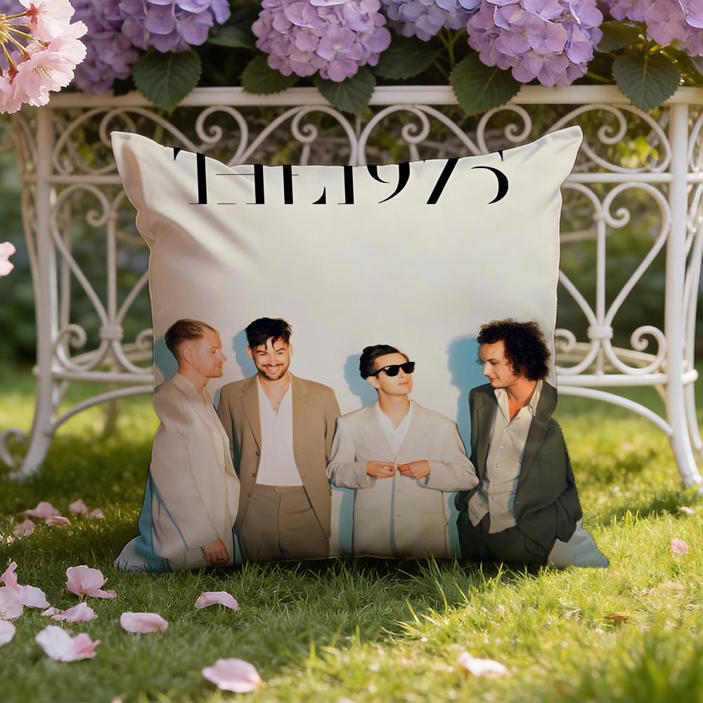 Подушка с чехлом для подушки The 1975S, двойного назначения для дома и автомобиля: Двусторонняя конструкция для максимального комфорта
