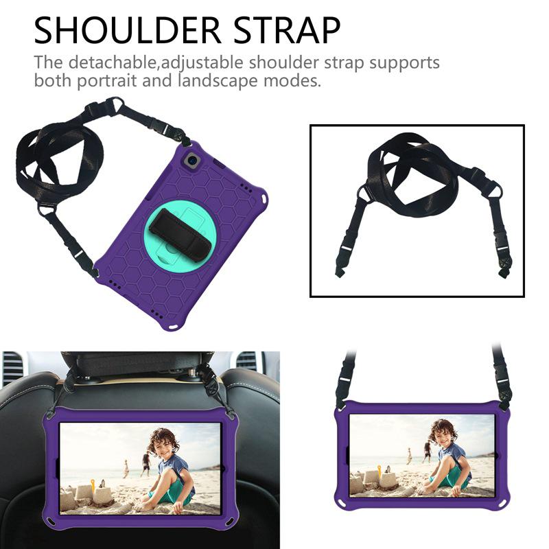 Защитный чехол Samsung TabA 8.0 дюймов - вращающийся кронштейн для планшета с защитой от падений для T295/T290 EVA задняя крышка