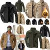 Мужская осенне-зимняя утолщенная военная куртка с теплой подкладкой и воротником-стойкой