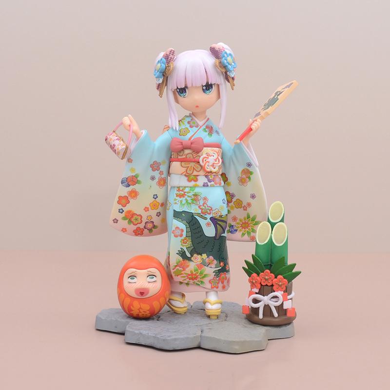 F:NEX Miss Kobayashi's Dragon Maid Kanna Finest Kimono PVC Action Figure Anime Figure Model Toys Collection Doll Gift