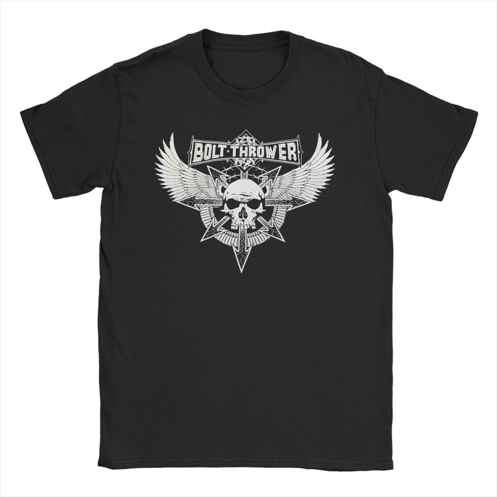 Bolt Thrower Rock Band Logo T Shirts Men Women's Cotton Crazy T-Shirts Round Collar Tee Shirt Short Sleeve Clothes Summer