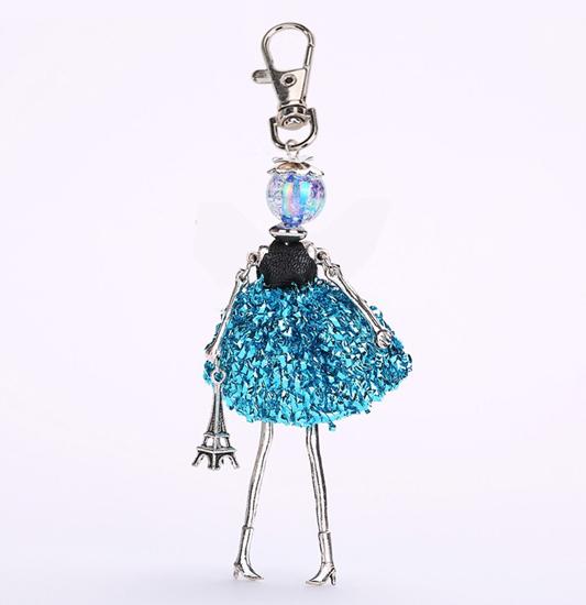 YLWHJJ New Women Doll bag Cute Keychain Girl Key Chain Handmade Car Pendant Style key ring Fashion Jewelry