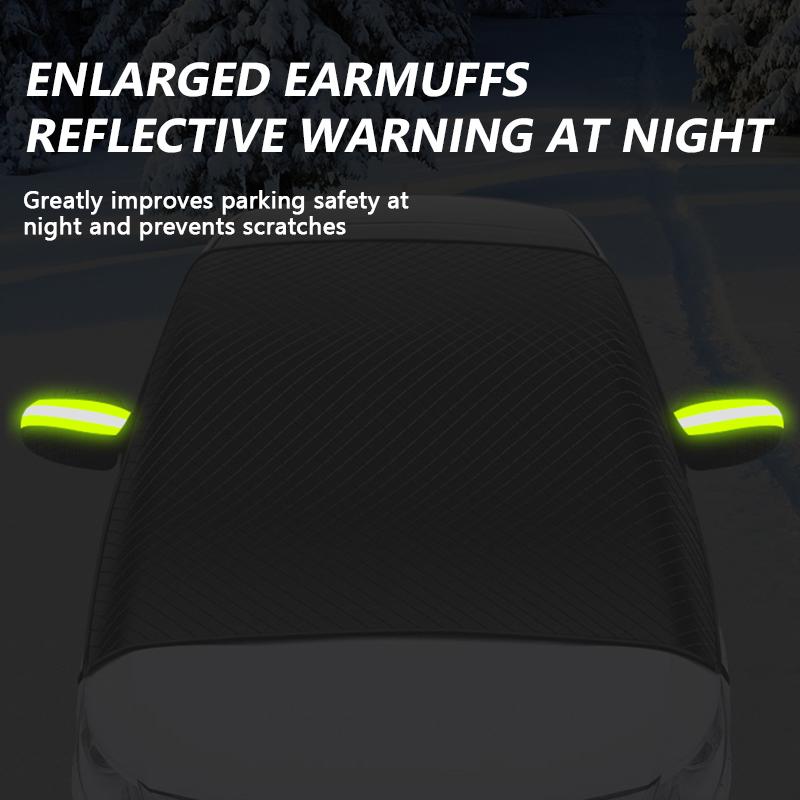 SEAMETAL Зимний чехол на лобовое стекло автомобиля для защиты от снега и мороза, защиты от солнца, против обледенения, чехол на переднее лобовое стекло