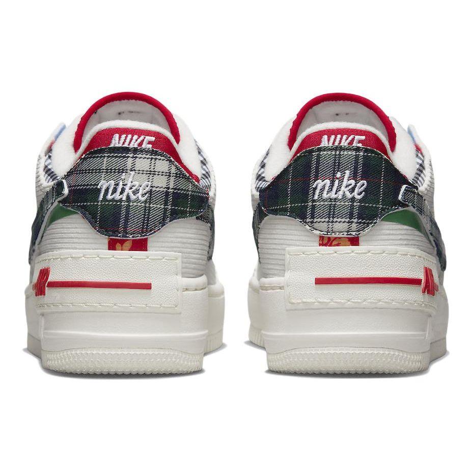 Nike Женские кроссовки Air Force 1 Shadow из разных материалов Белые Парусный Классический зеленый DZ5193-100