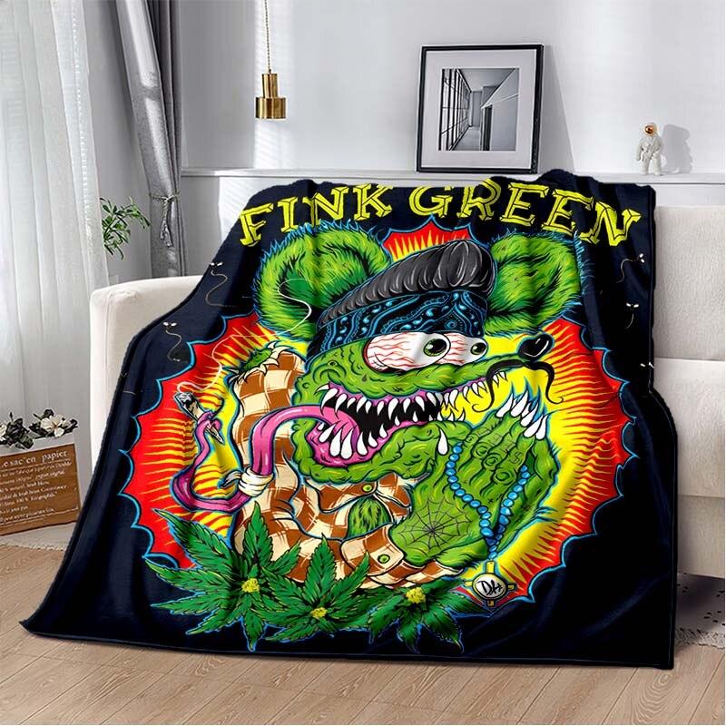 Одеяло с рисунком крысы Финка, пододеяльник для дивана, дорожное постельное белье, фланелевое одеяло, покрывало, одеяло для пикника