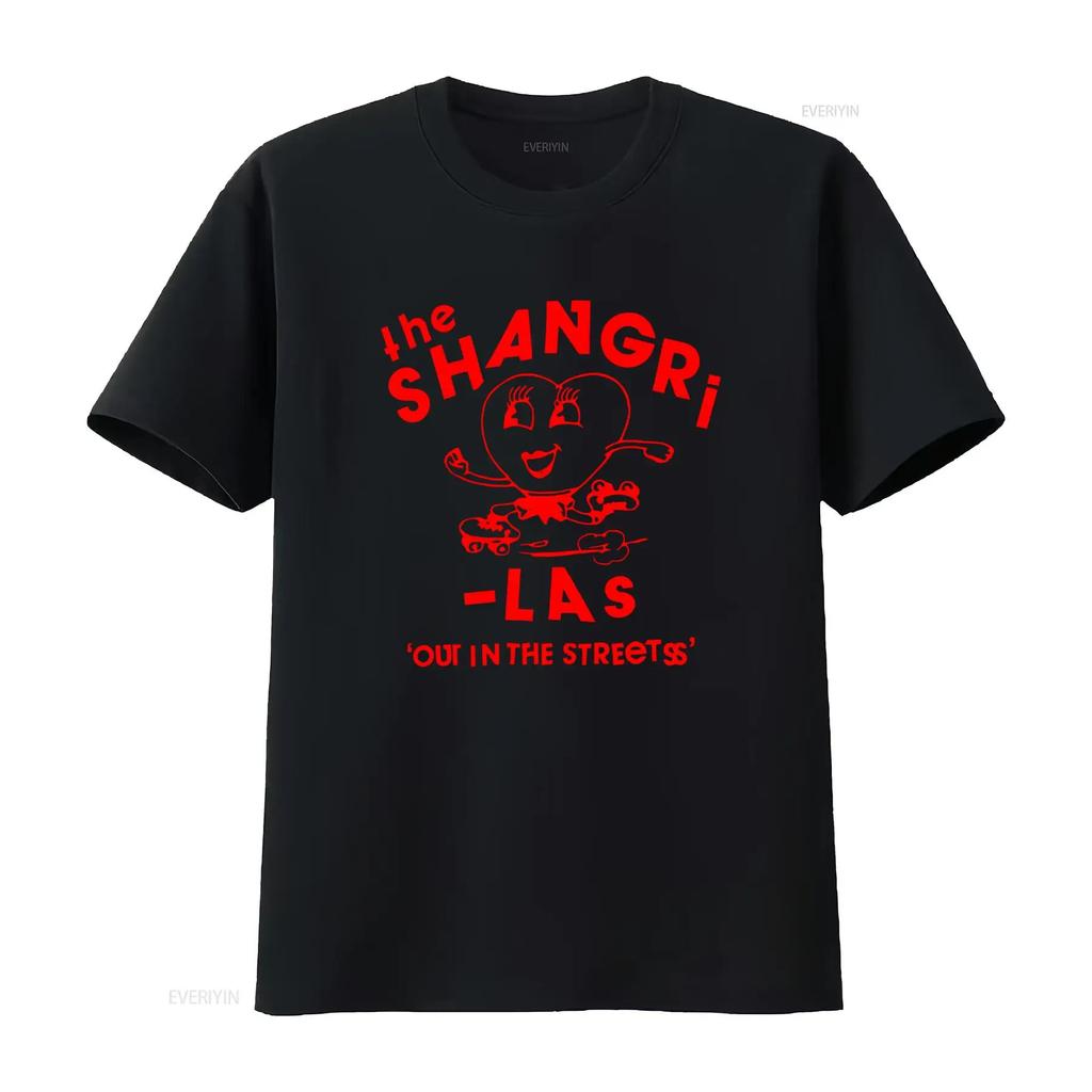 The Shangri las Roller Skating Heart T Shirt Out In Streets Design Retro Rock Band vintage Washed designer clothes Soft