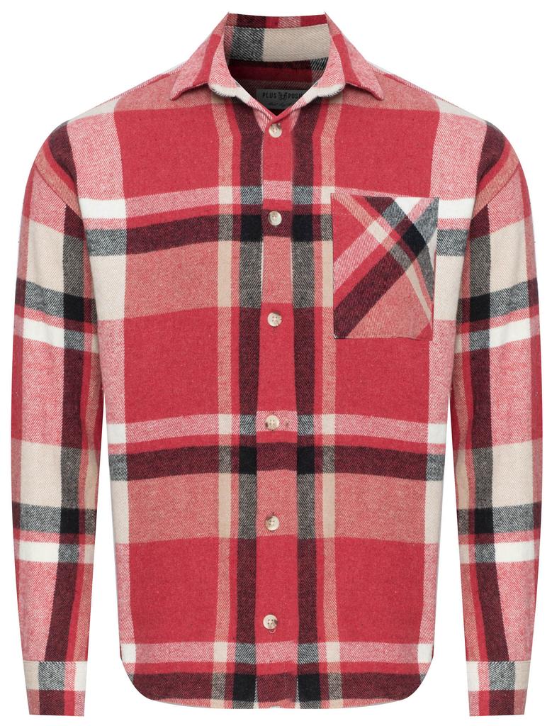 MEN'S SHIRT - RED CHECKED XL