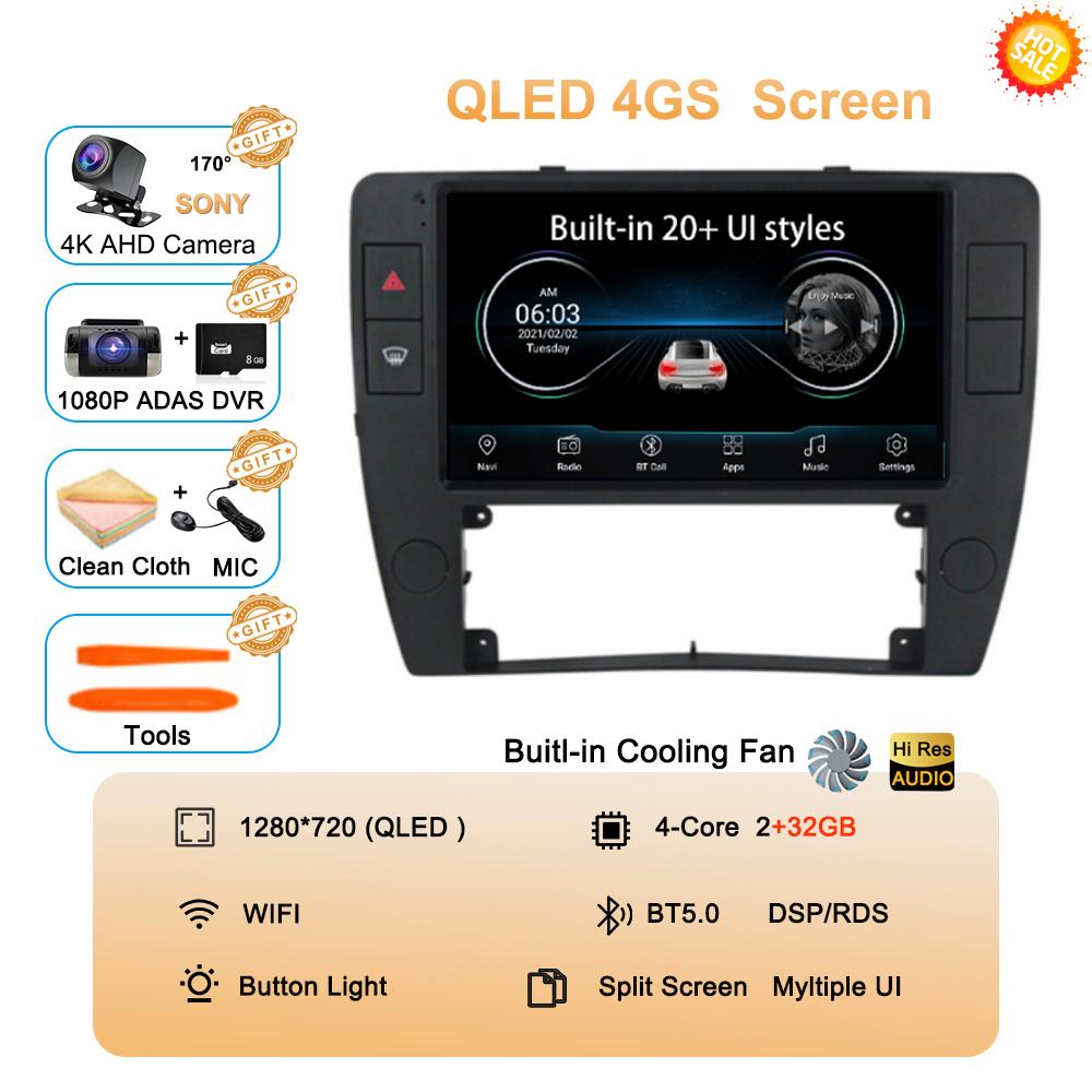 Android 14 Автомагнитола Carplay для Passat B5 2000 2001 2002 2003-2005 Авто 4G Мультимедиа GPS 2 Din Плеер DSP Навигация