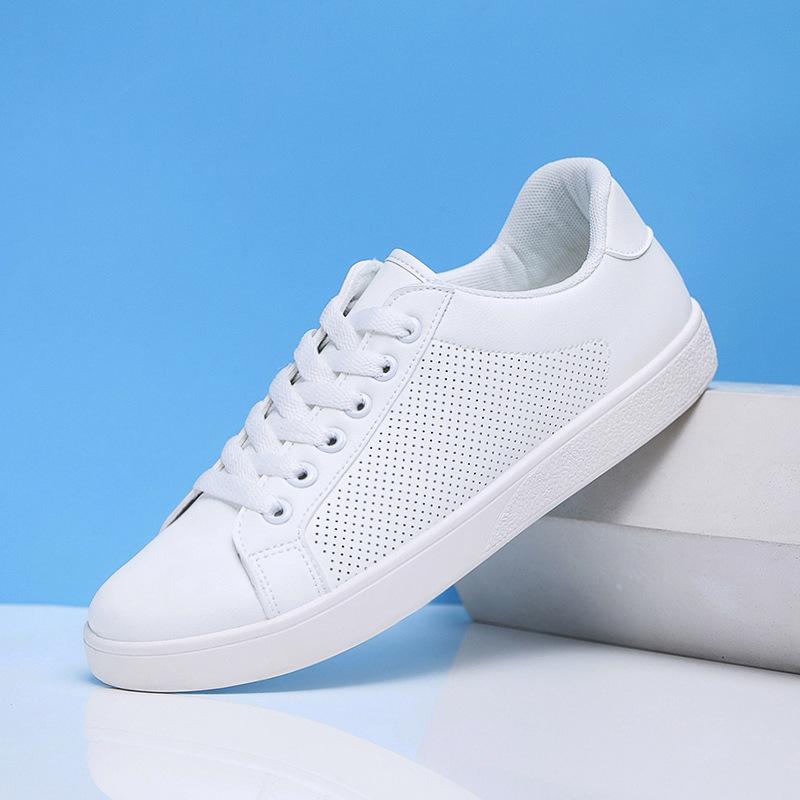 Модная мужская кожаная повседневная обувь для скейтборда, дышащие кроссовки для мужчин, весна-лето, новая белая обувь, удобные мужские слипоны, мягкие кроссовки