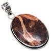 Pendant Designer Jasper Gemstone Handmade Mother Day Silver Jewelry 2"