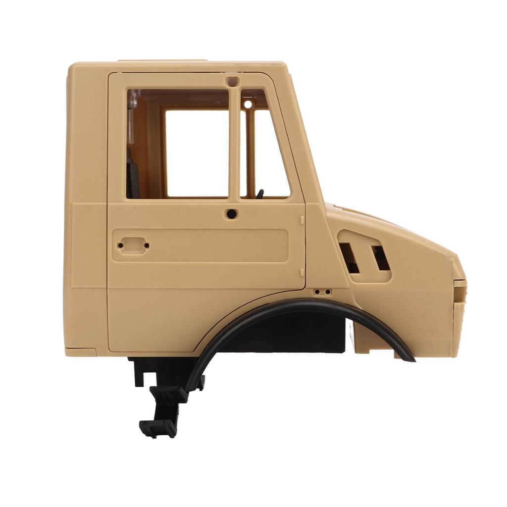 RC Car Head Assembly Plastic Realistic Khaki Remote Control Car Front Head for RC Off Road Vehicle