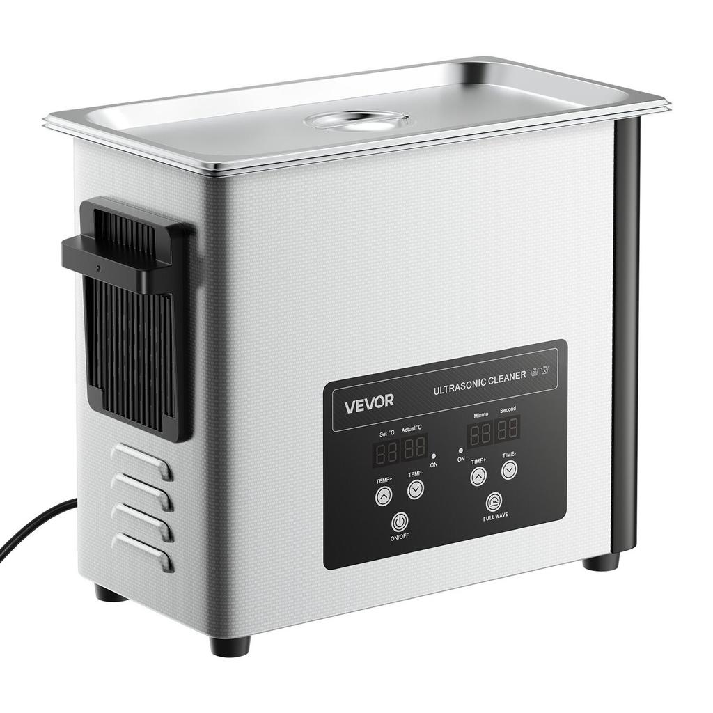 6L Ultrasonic Cleaner, Professional Ultrasonic Cleaner Machine with Cleaning Basket & Digital Display, 120W Stainless Steel 40kHz Cleaning Machine for