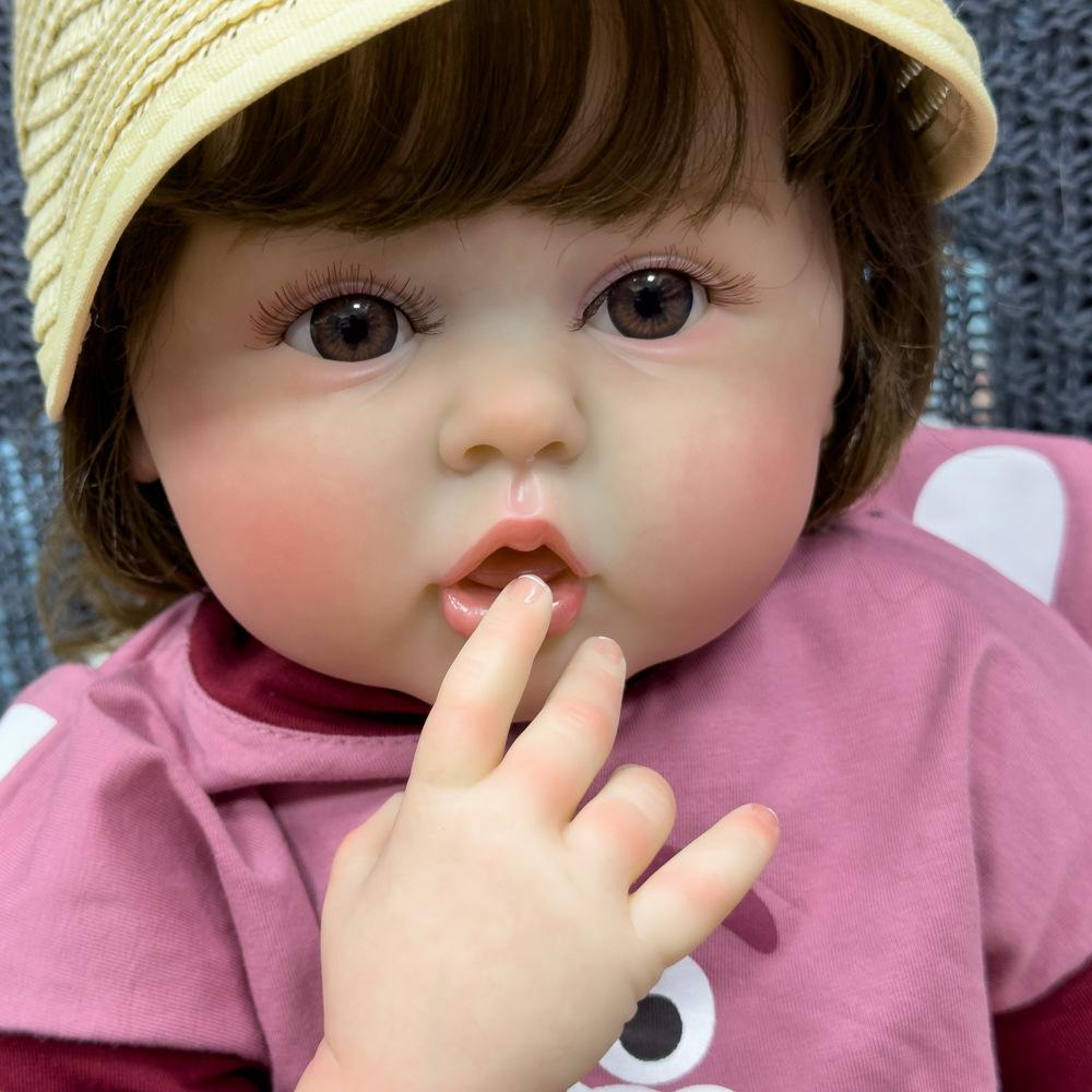55 см моющаяся реалистичная мягкая ручная роспись имитация куклы реборн дети сопровождают игровую куклу