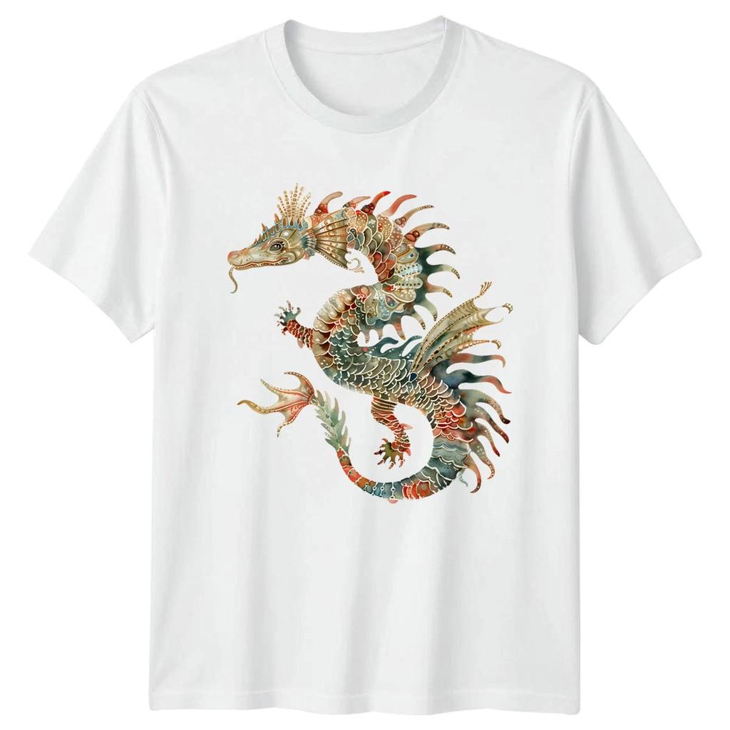 Ornate Dragon Fantasy Dragons Mens T-Shirt Womens Tee Graphic Unisex Top