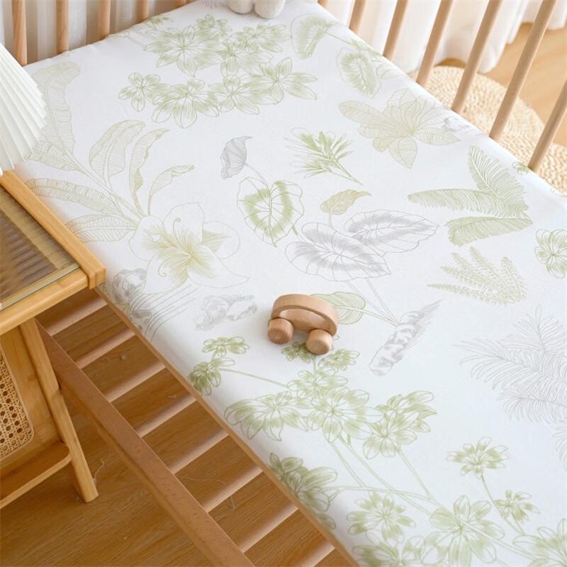 UKKNZZ Baby Bamboo Fiber Fitted Sheet