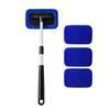 Car glass cleaning brush, retractable, adjustable, rotating, and designed for gentle cleaning without scratching the car's interior or exterior