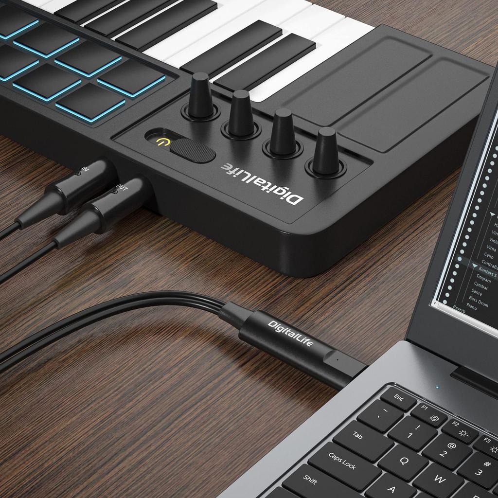 DigitalLife Interface 1 Easily connect electronic instruments to your PC MIDI cable compatible DriverGenius Japan distributor USB-MIDI (5-pin DIN,