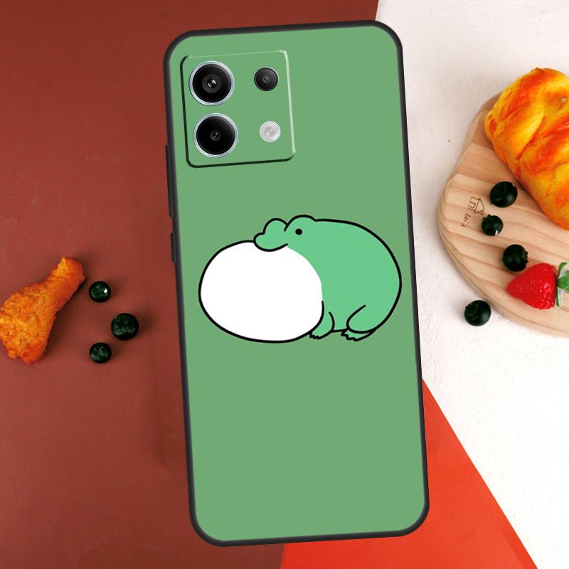 Милый забавный чехол-лягушка для Xiaomi Redmi Note 14 13 Pro 9 10 11 12 Pro 10S 11S 12S Redmi 13C 10C 12C 14C Coque