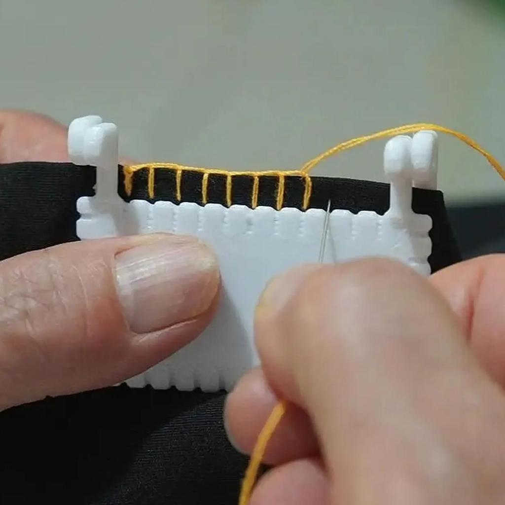 Easy Sewing Guide for Beginners & Seniors - Plastic Hand Sewing Tool with 4mm & 3mm Spacing for DIY Crafting